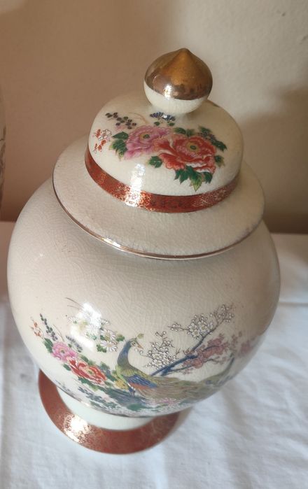 Jarro em  Porcelana Japonesa Satsuma - Eiwa Kinsei (Pintado à Mão)