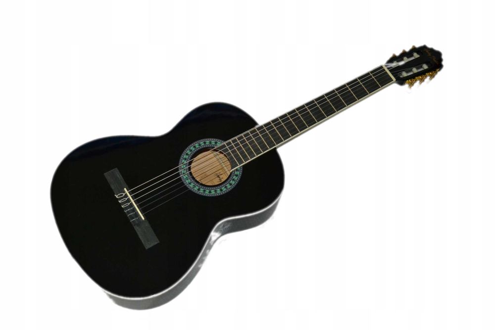 HARLEY BENTON CG200-BK 4/4 nowa gitara klasyczna ustawiona lutniczo