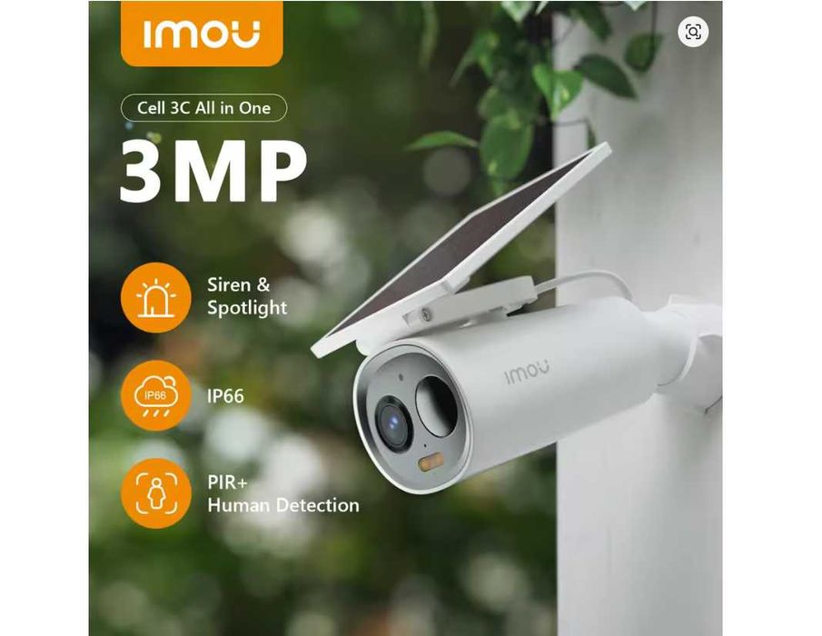 Автономна камера IМOU Cell 3С AIO 3mp WIFI Сонячна панель 5000 mAh
