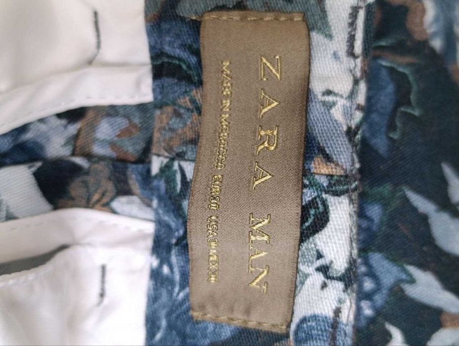 Брюки мужские  новые, котон,  "ZARA MAN»  р-р 175/76 А;  пояс 84см