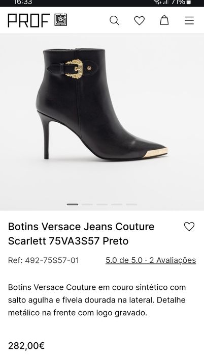 Botins Versace Couture