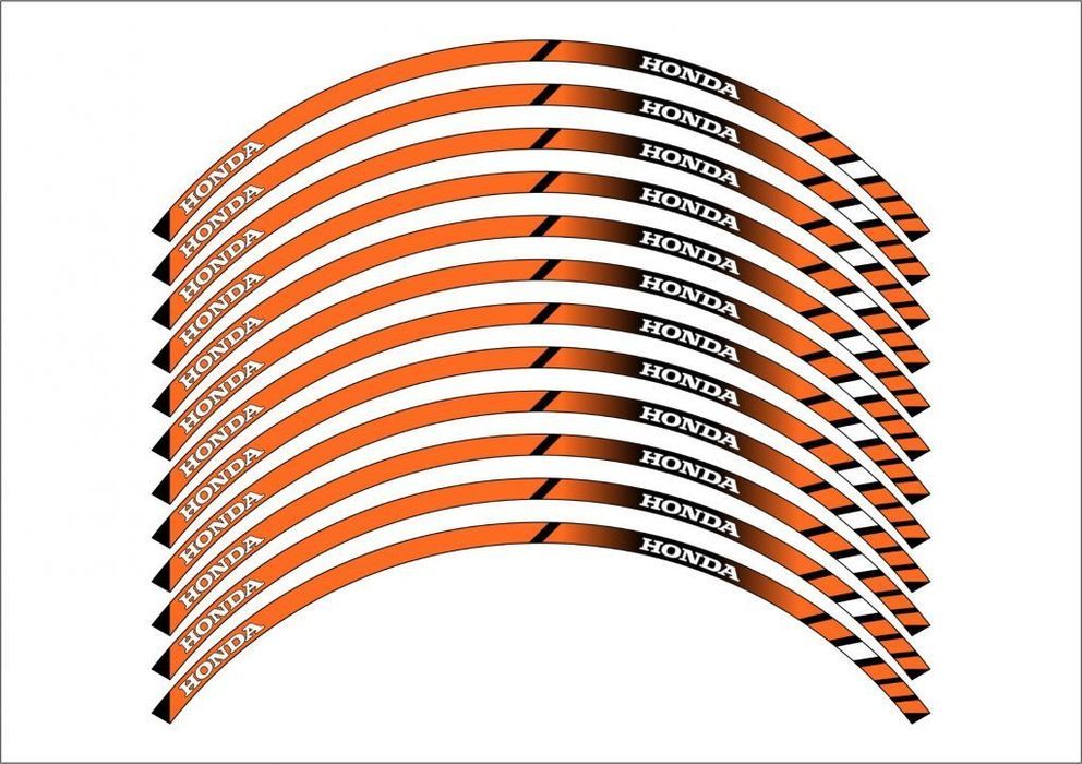 fitas honda autocolantes para jantes roda aro 17