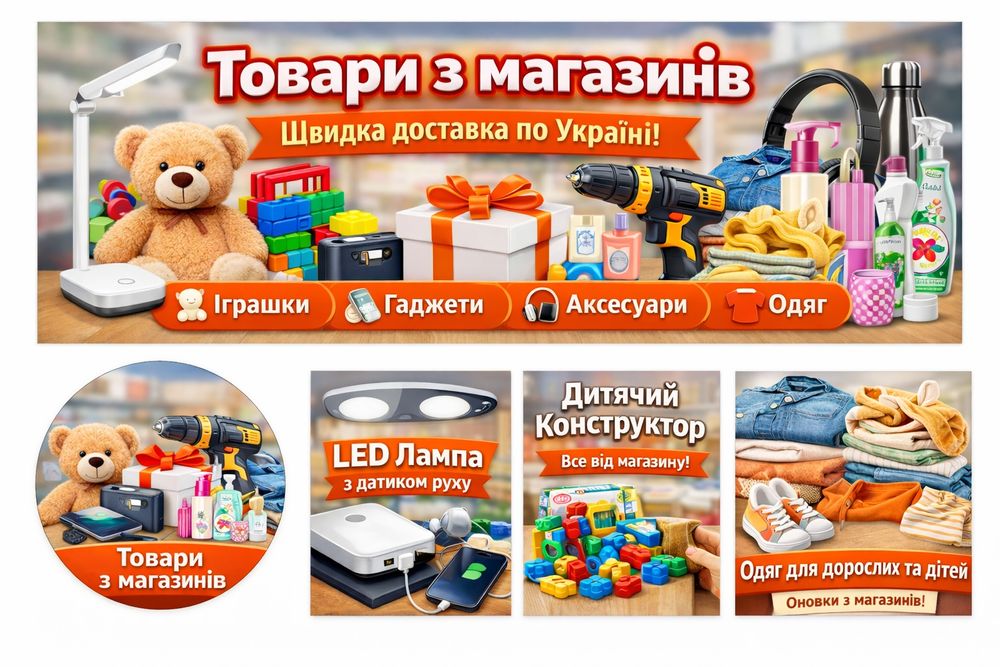 Товари закуплені в відомих магазинах