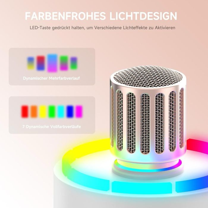 Бездротовий мікрофон з LED підсвіткою(2 шт)