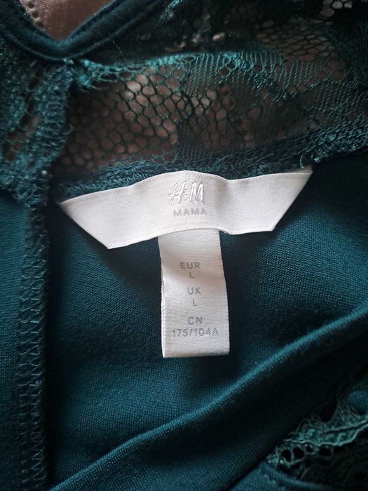 Sukienka ciążowa  H&M mama, ciemnozielona