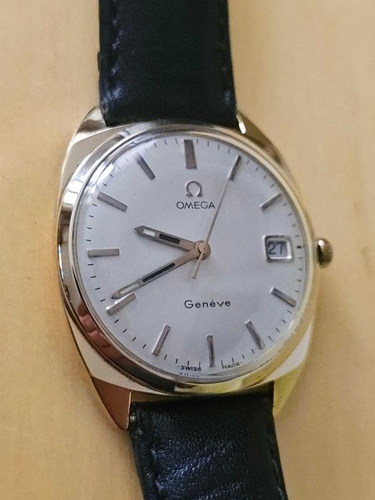 Omega Geneve cal.613 złota 18k 750, sprawna z 1970 roku