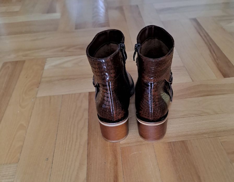 BOTKI damskie marki "Nessi", rozm. 37 - NOWE.