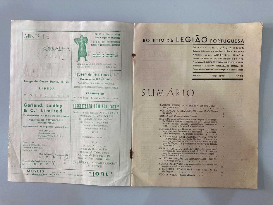 Legião Portuguesa Boletim (n.º 77 e 78)