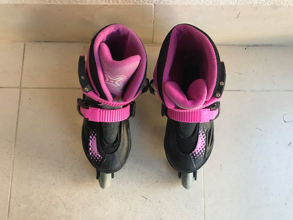 Patins em linha para menina - Tamanho 30 a 33