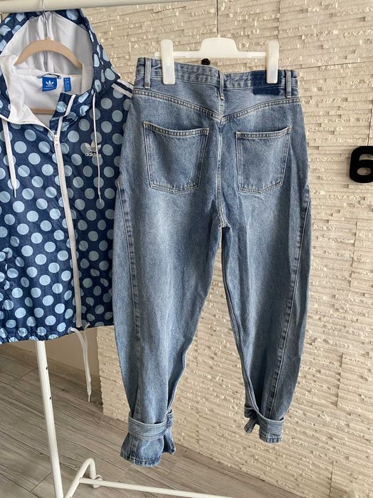 Viva Couture poszukiwane dżinsy model z wiązanymi nogawkami balloony