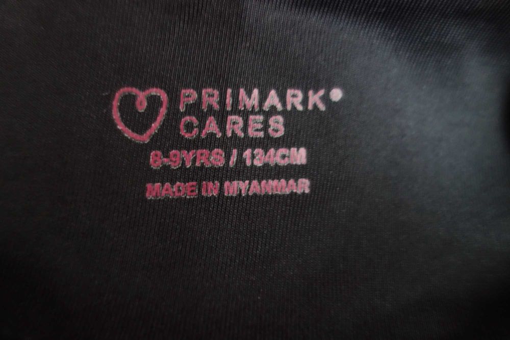 Leggings pretas com faixa lateral menina 8-9 anos 134cm