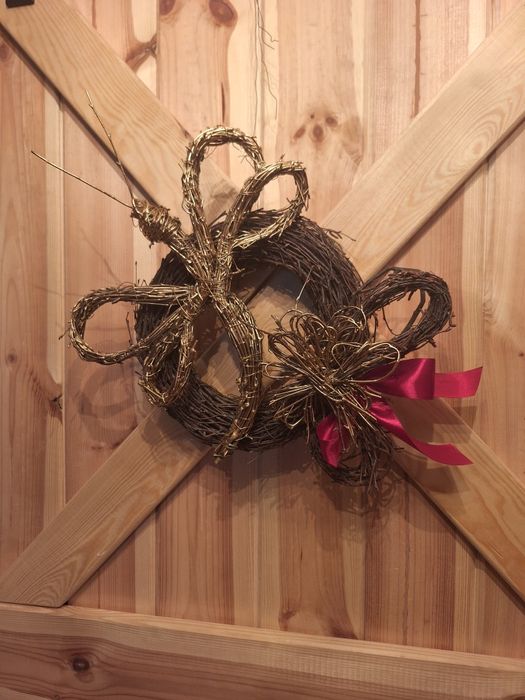 Naturalny wianek WAZKA 40 cm walentynki