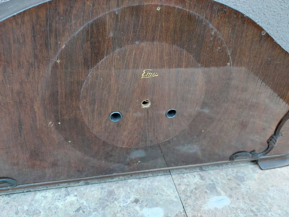 679 Obudowa starego zegara Emes kominkowy bufetowy