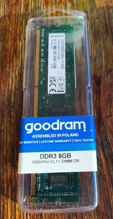 Пам'ять DDR 3 8Gb нова