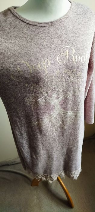 Dzianinowa sukienka wiskozowa xl XXL