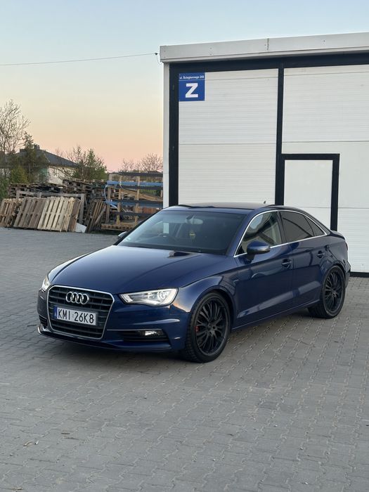 Audi A3 sedan 2014r 2.0 tdi czujniki xenon felgi 19 anglik zarejestrowany ładny do jazdy