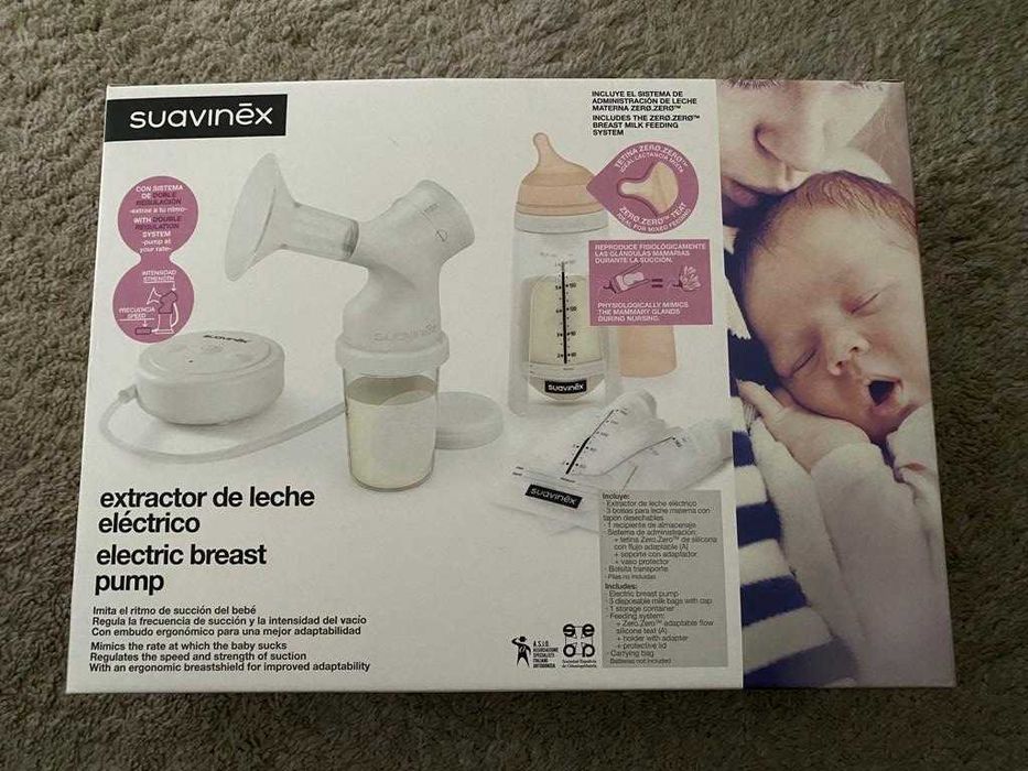 Bomba tira leite elétrica Suavinex [Nova] + oferta de sacos