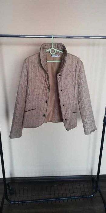 Kurtka wiosenna, jesienna, pikowana, cienka, beżowa, juststyle