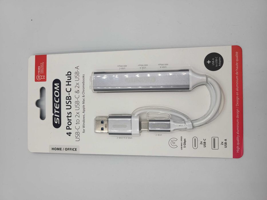 USB-C hub Sitecom 2 x USB-C 2 x USB-A