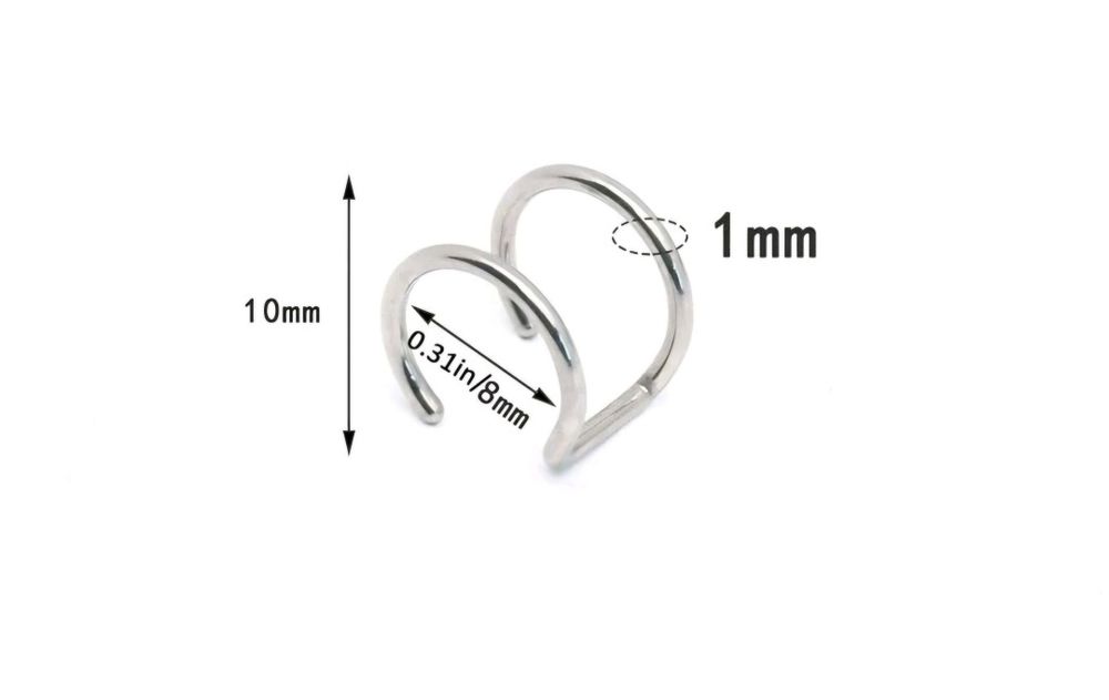 Kolczyki nausznice kółka nowe