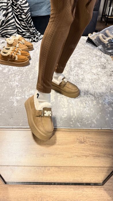 Угги лофери з хутром 37-38