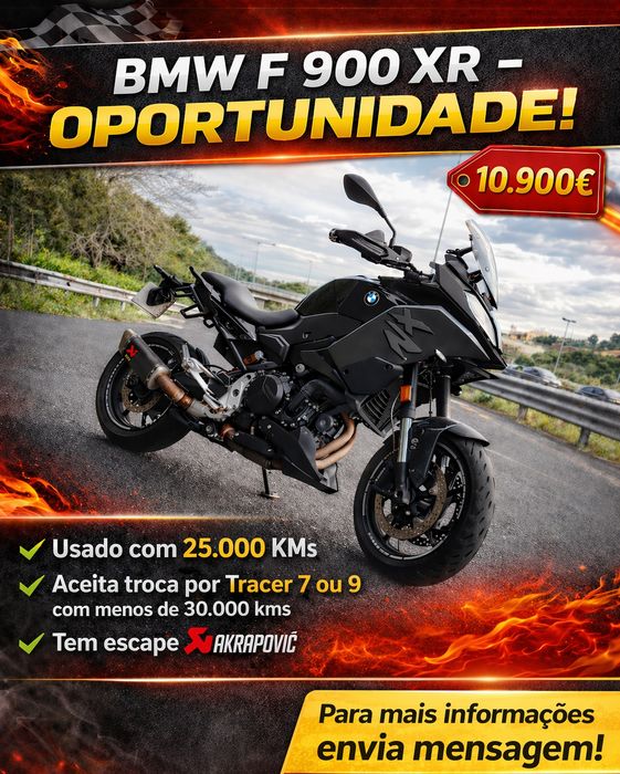 BMW f900xr (preferência troca tracer 7 ou 9)