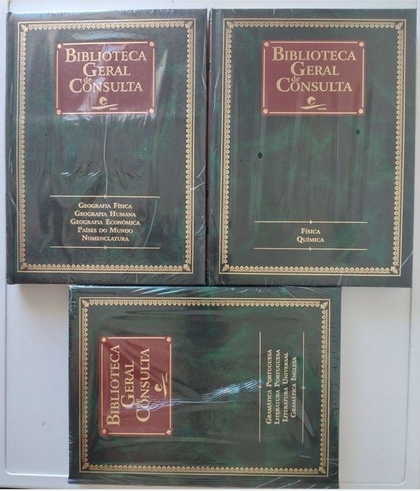 Biblioteca Geral de Consulta - 14 livros novos embalados na película e nas caixas originais