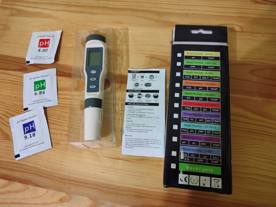 Тестер якості води, аналізатор PH 5 в 1