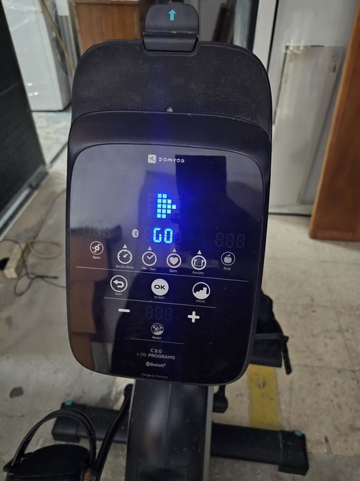 Bicicleta estática Domyos da Decathlon .