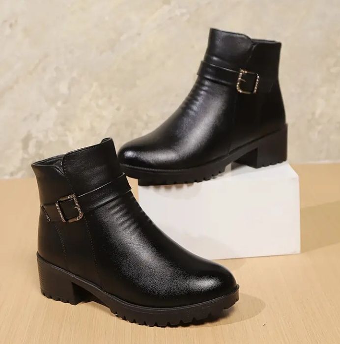 Полусапожки женские на меху, стелька 26см