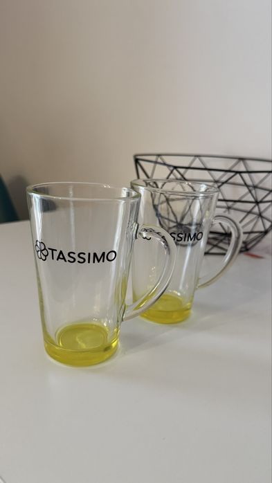 Ekspres Tassimo Style kremowy + szklanki Tassimo