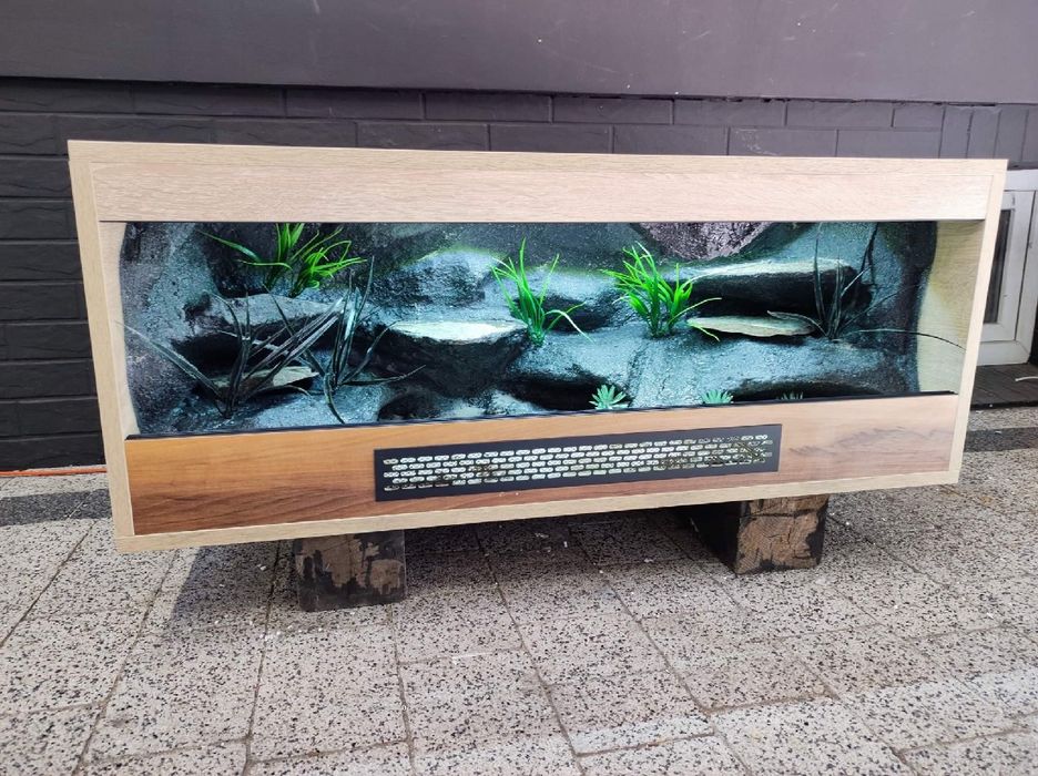 Terrarium 100x40x40 z płyty meblowej wąż boa pyton KOŚCIAN