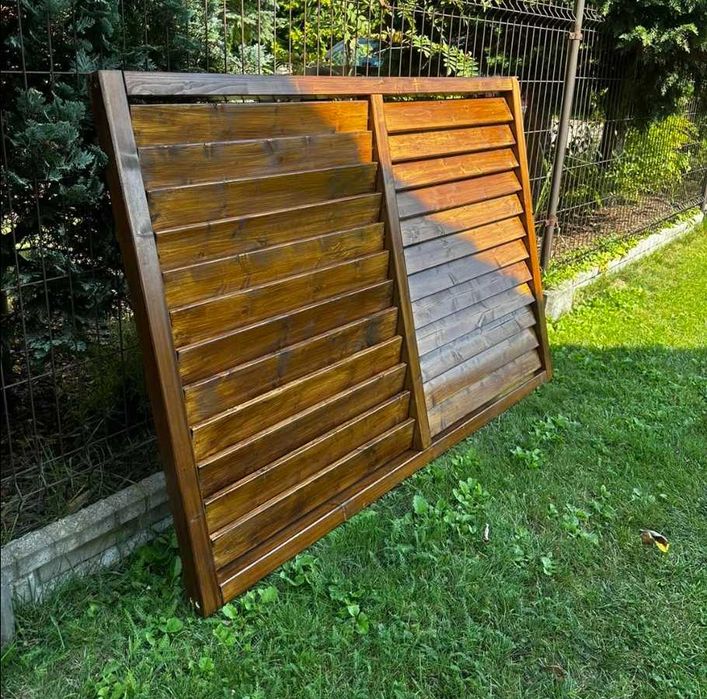 Żaluzje ogrodowe drewniane Shutters – panel na taras