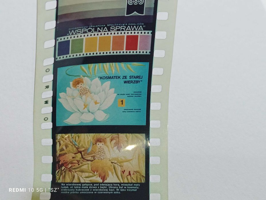 Bajki - slajdy z PRL - Rzutnik Ania - 10 sztuk (Czerwony kapturek)