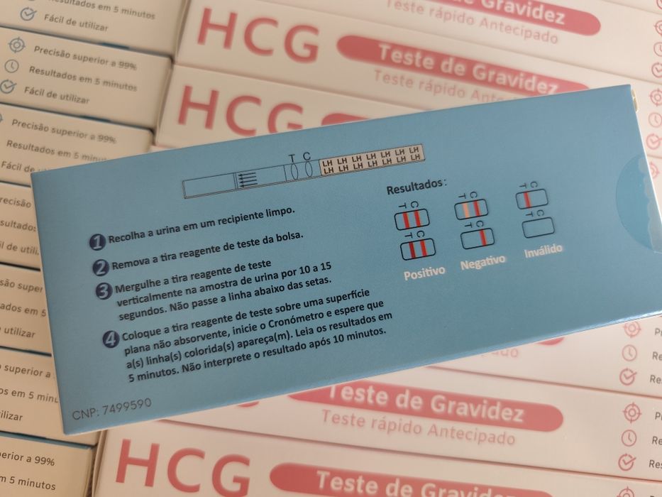 50 testes ovulação+ 10 testes de gravidez