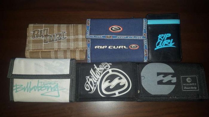 Carteiras Billabong e Rip Curl