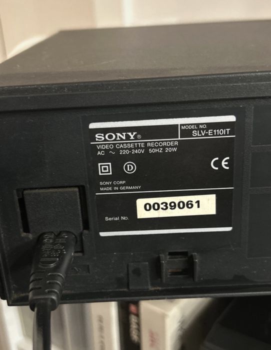 Leitor de VHS Sony