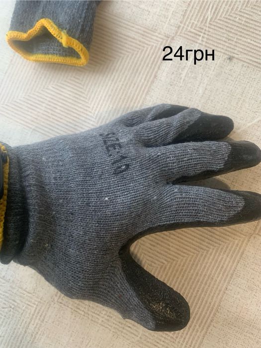 Рабочие перчатки полиуретановые размер7,8,9,10,11/ рукавиці робочі