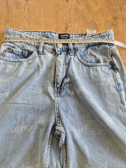 Spodnie cropp w 28 l 32 jasny jeans
