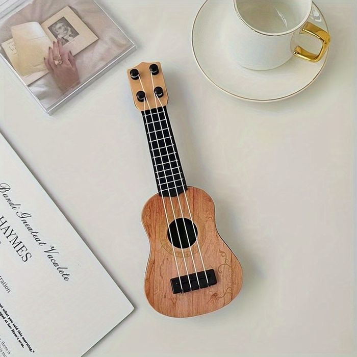 Ukulele zabawka dla dzieci z kostką i strunami instrument muzyczny
