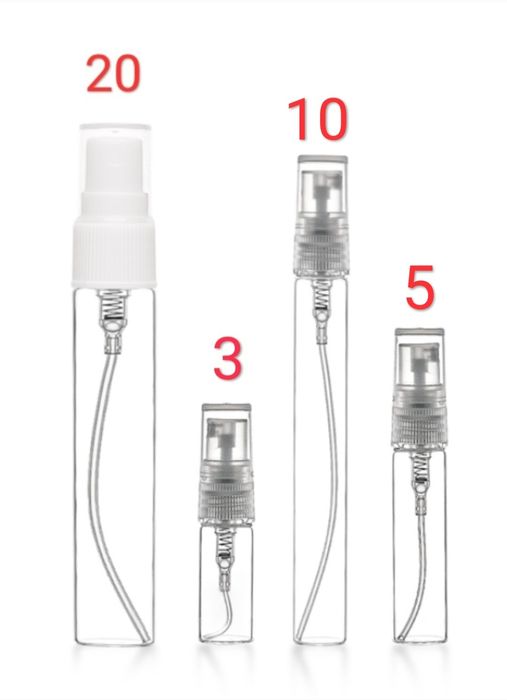 Стеклянный флакон спрей 2,.3; 5; 10 , 20 мл,30 мл.