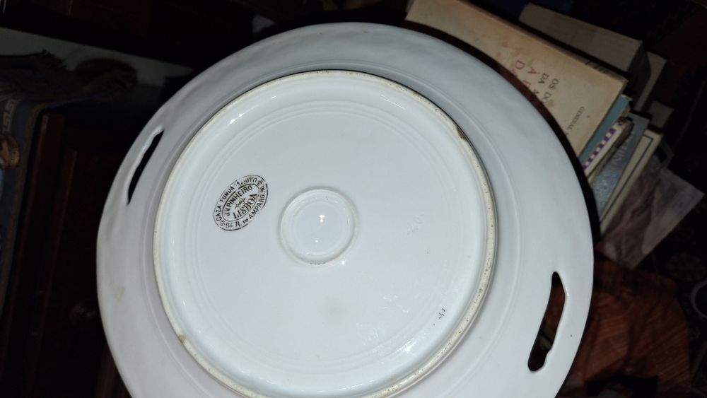 Prato decorativo agricultura agricultores faiança loiça JV Pinheiro