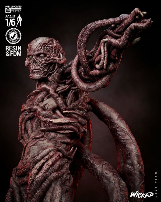 Figurka 3D  Stranger Things VECNA– Fan Art, druk 16K