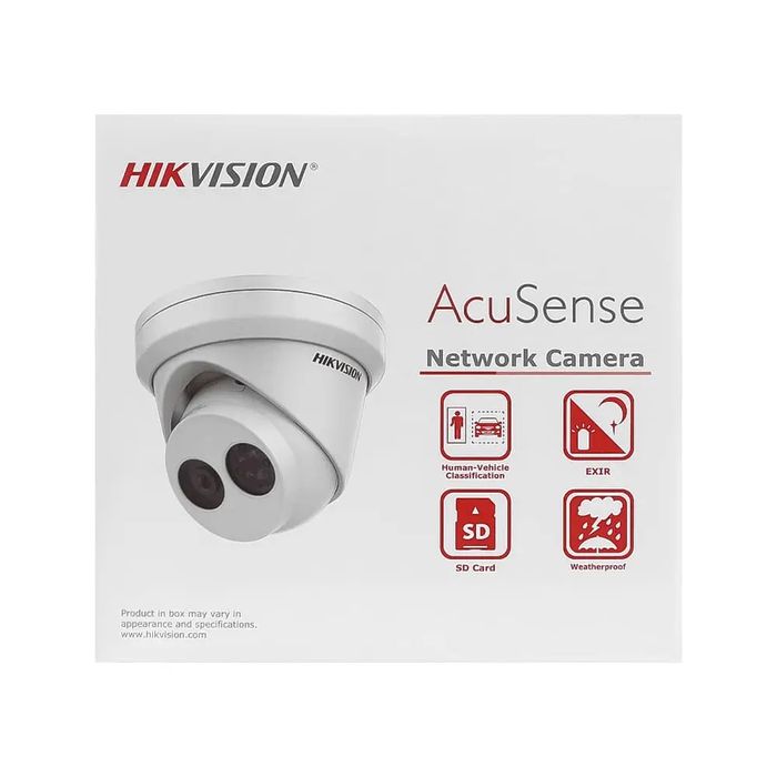4МП AcuSense IP камера з мікрофоном Hikvision DS-2CD2343G2-IU (2.8 мм)