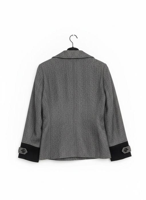 Чоловіче напівпальто з подвійним коміром, розмір 46