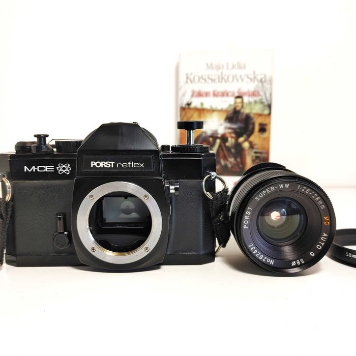 Lustrzanka Analogowa Porst M-CE - Chinon CE II Memotron - Lens 28 mm