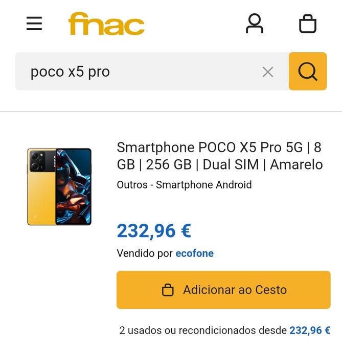 Xiaomi Poco X5 Pro 5g + Bateria nova