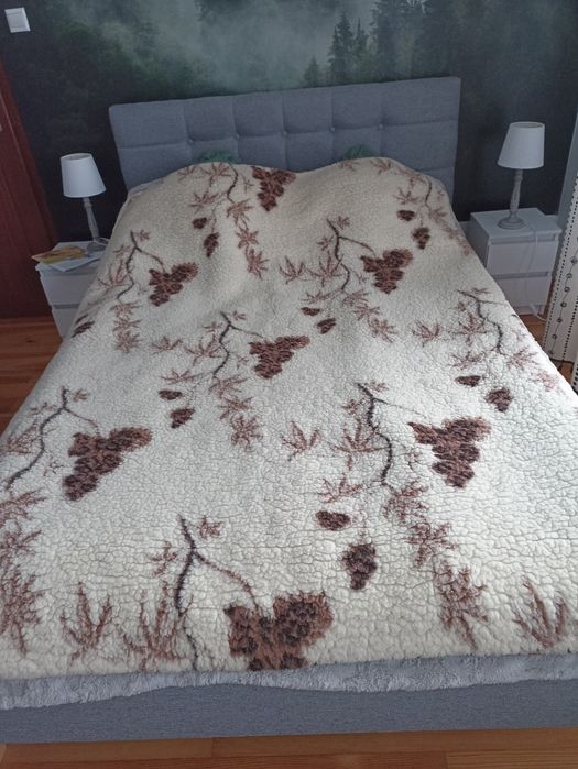 Koc wełniany ,gruby 200x150