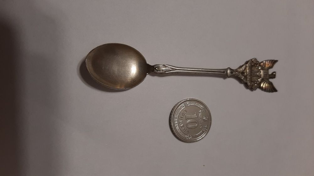 Старовинна ложка, зажим галстука, кулон. Срібло.Посеребріння.Позолота