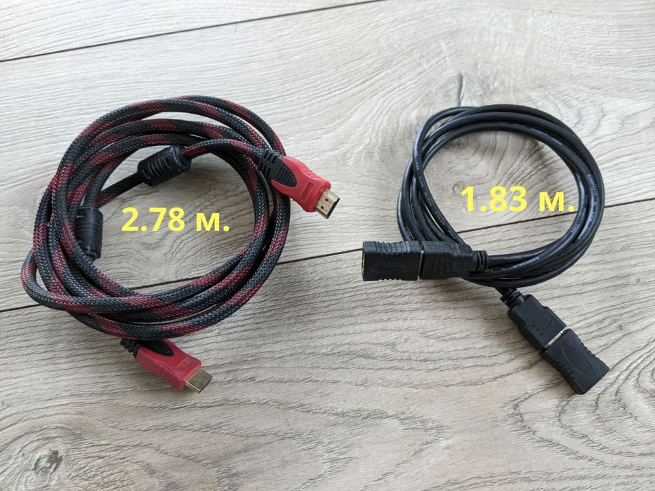 Кабель HDMI+ з'єднання HDMI. Ціна за все